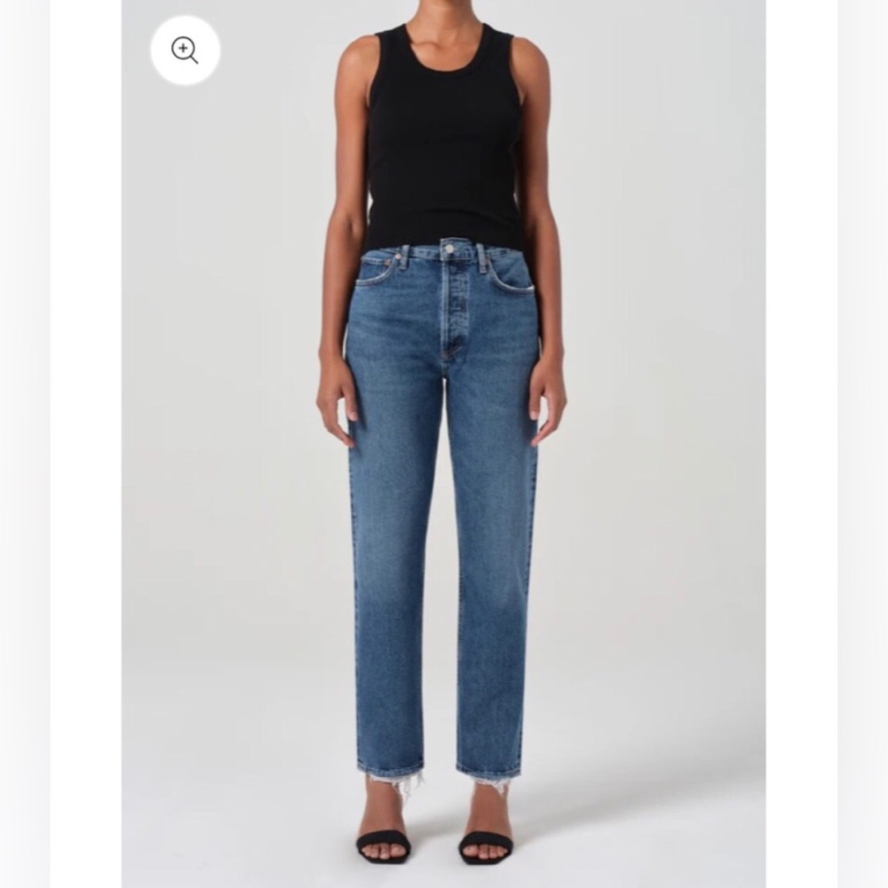 NWT Agolde 90’s Pinch Waist High Rise Straight Jeans in Range